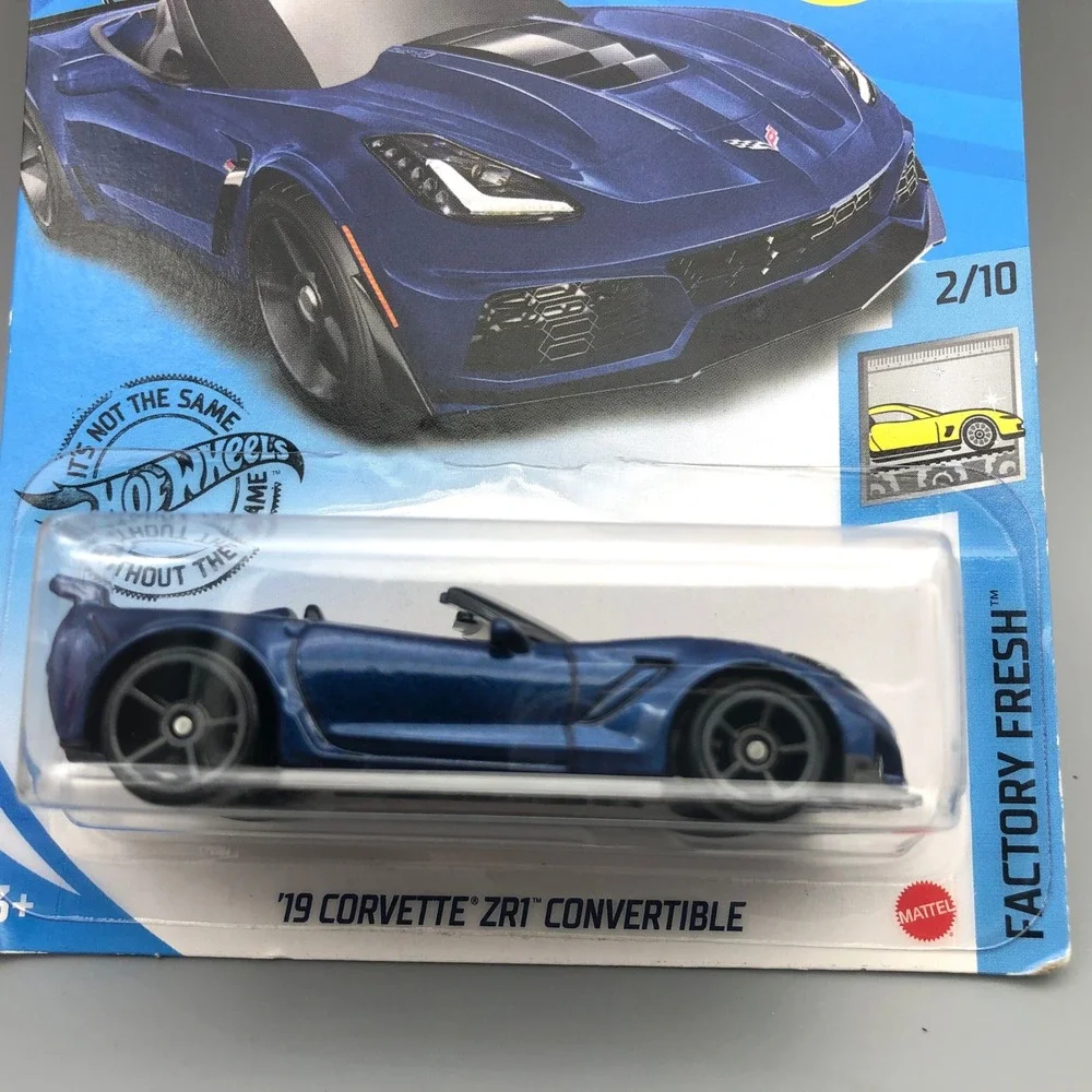 Hot Wheels Factory Fresh '19‎ Corvette ZR1 Convertible Blue 144/250 1/64 Diecast